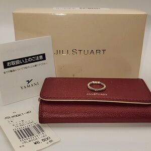 Jill Stuart Red Key Holder with‎ Gold Accent